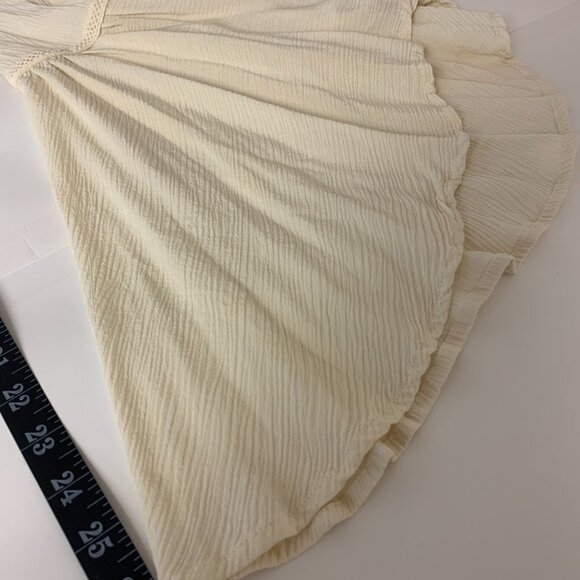 Fairy Whimsical Boho Romantic Hippie Festival Bell Sleeves Drop Waist Pin Tuck - Picture 6 of 9